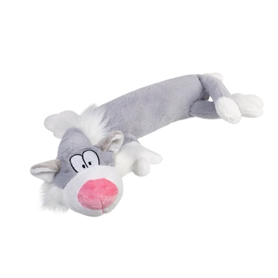Игрушка для собак Кот с пищалкой/ткань GiGwi Plush, плюш, искусственный мех, 63 см 75227 фото