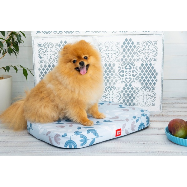 Лежанка для собак WAUDOG Relax, рисунок "Скандинавия", со сменным чехлом, М, Ш 80см, Дл 55 см 098-0120 фото