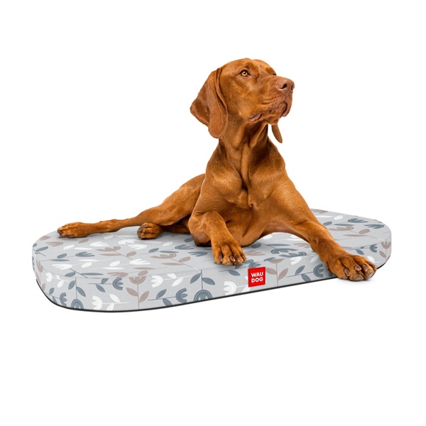 Лежанка для собак WAUDOG Relax, рисунок "Скандинавия", со сменным чехлом, S, Ш 55см, Дл 40см, 097-0120 фото