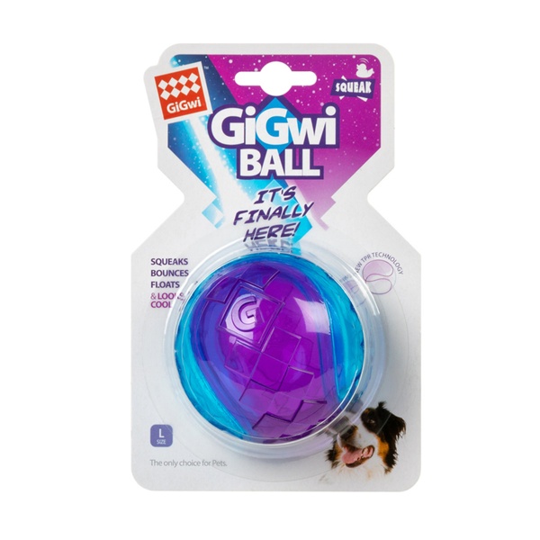 Іграшка для собак М'ячик з пискавкою Gigwi 2326 фото