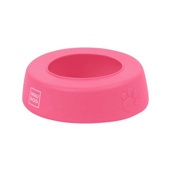 Миска-непроливайка Waudog Silicone, 0,75 л, рожевий 50787 фото