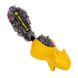 Игрушка для собак Белка с отключаемой пищалкой, желтый GiGwi Push to mute, резина, искусственный мех, 30 см 75010 фото 1
