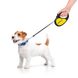 Повідець-рулетка для собак зі світловідбиваючою стрічкою Сміливість Waudog, M, чорний 8125-0231-01 фото 6