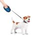 Повідець-рулетка для собак зі світловідбиваючою стрічкою Сміливість Waudog, M, чорний 8125-0231-01 фото 5