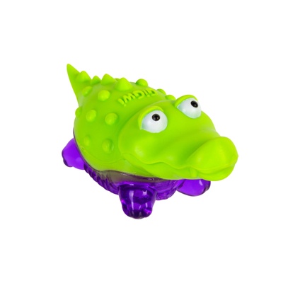 Игрушка для собак Крокодильчик с пищалкой GiGwi Suppa Puppa, резина, 9 см 75007 фото