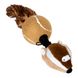 Игрушка для собак Барсук с 2-мя пищалками GiGwi Catch&fetch, искусственный мех, теннисная резина, веревка, 32 см 75075 фото 1