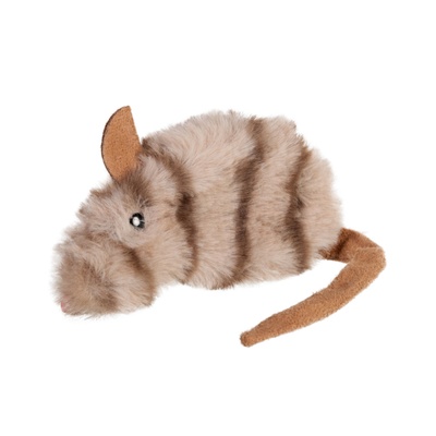 Игрушка для котов Мышка с кошачьей мятой GiGwi Catnip, искусственный мех, кошачья мята, 10 см 75018 фото