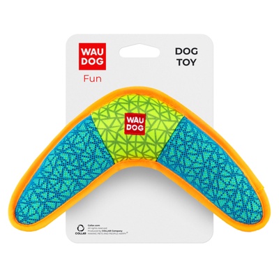 Игрушка для собак WAUDOG Fun, "Бумеранг", Ш 24 см, Дл 14 см голубой 62072 фото