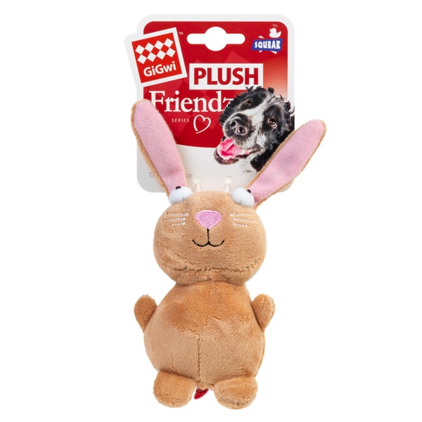 Іграшка для собак Кролик з пискавкою Gigwi 75053 фото