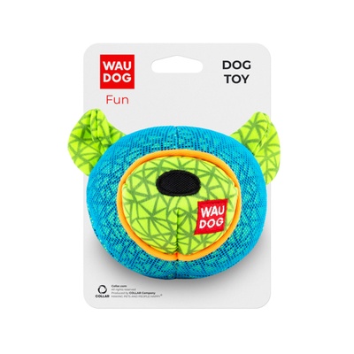 Игрушка для собак WAUDOG Fun,"Мишка", Ш 12 см, Дл 11см голубой 62052 фото