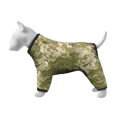 Ветровка для собак WAUDOG Clothes, рисунок "Милитари", XS22, В 30-34 см, С 19-21 см 385-4026 фото