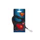 Повідець-рулетка для собак зі світловідбиваючою стрічкою Супермен лого червоний Waudog, XS, чорний 8123-1007-01 фото 3