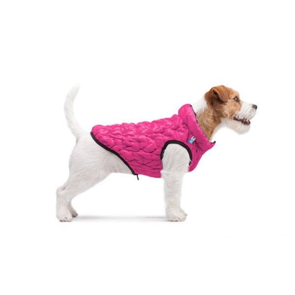 Курточка для собак двостороння Airyvest UNI, XS 28, рожево-чорний 2507 фото