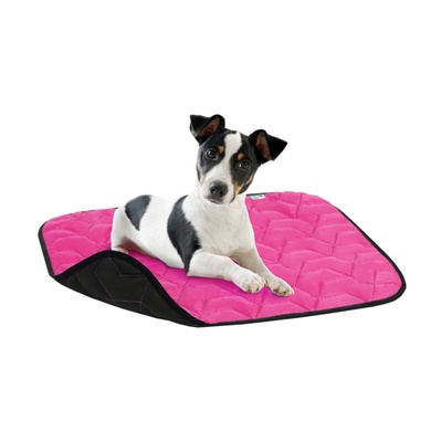 Подстилка для собак AV, размер S, 55*40 см, розово-черная 0076 фото