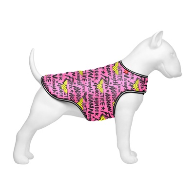 Курточка-накидка для собак WAUDOG Clothes, рисунок "Чудо-женщина в розовом", XXS, А 23 см, B 29-36 см, С 14-20 см 501-4010 фото