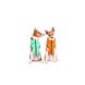 Курточка для собак AiryVest Lumi двусторонняя, светящаяся, размер XS 22, салатово-оранжевая 2112 фото 3