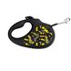 Повідець-рулетка для собак зі світловідбиваючою стрічкою Бетмен лого Waudog, XS, чорний 8123-1006-01 фото 1