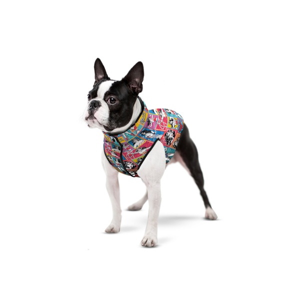 Курточка для собак WAUDOG Clothes с рисунком "Чудо-женщина комикс", XS22, В 33-36 см, С 19-22 см 0922-4009 фото