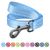 Повідець для собак світловідбиваючий з переробленої бавовни Waudog, 1,5 м * 1,5 см, блакитний 40122 фото