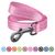 Повідець для собак світловідбиваючий з переробленої бавовни Waudog, 1,5 м * 1,5 см, рожевий 40127 фото