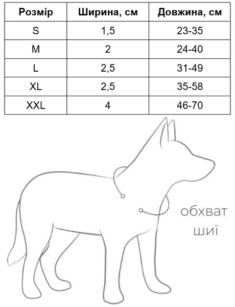 Нашийник для собак водостійкий, світлонакопичувальний з QR паспортом, металевий фастекс Waudog, S 2799 фото
