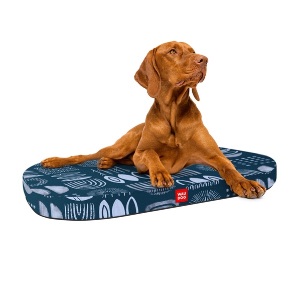 Лежанка для собак WAUDOG Relax, рисунок "Абстракция", со сменным чехлом, S, Ш 55см, Дл 40см 097-0018 фото
