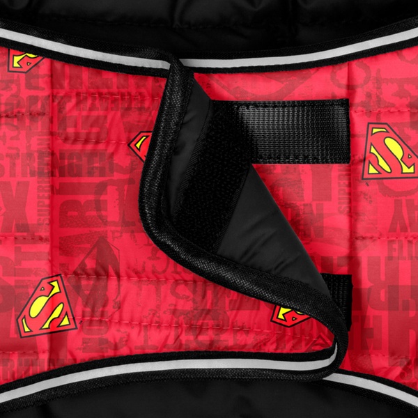 Курточка-накидка для собак Супермен червоний Waudog, XXS 501-4007 фото