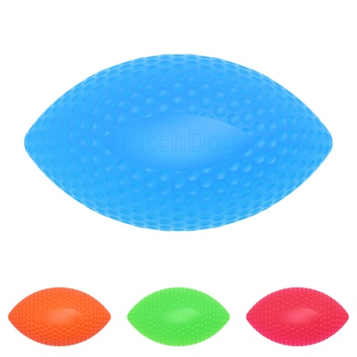 Игровой мяч для апортировки PitchDog, диаметр 9 см голубой 62412 фото