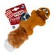 Игрушка для собак Белка с 2-мя пищалками GiGwi Plush, плюш, искусственный мех, резина, 24 см 75066 фото 2